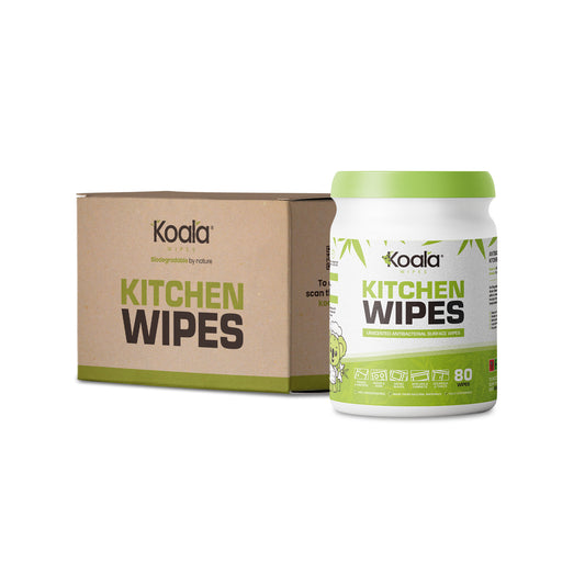 80 Sheets Antibacterial Biodegradable Kitchen Wipes