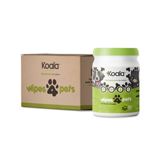 60 Sheets Biodegradable Wipes 4 Pets