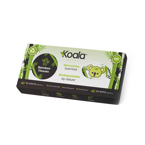 Bamboo Tissues / Bamboo Wipes Dual Pack