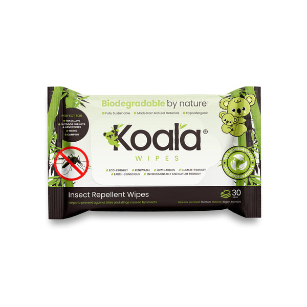 Insect Repellent Wet Wipes, 30 Sheets