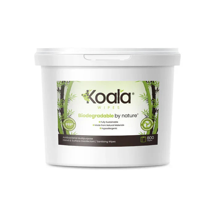 800 Sheet XL Biodegradable & Compostable Bucket Wipes