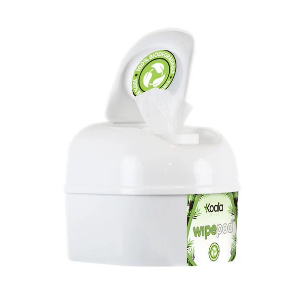 Koala WIPEPOD® antibacterial wet wipes dispenser with antimicrobial technology, eco-friendly and refillable design.