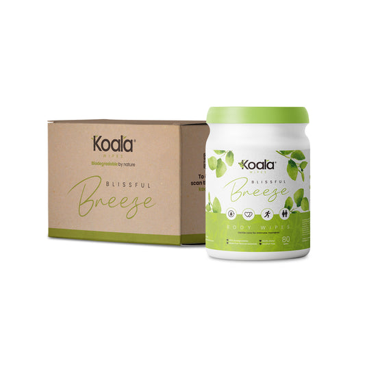 80 Sheets Blissful Breeze Intimacy Biodegradable Body Wipes